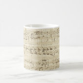 Alte Musiknoten - Chopin-Musikblatt Kaffeetasse (Mittel)