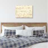 Alte Musiknoten - Chopin-Musikblatt Leinwanddruck (Insitu (Schlafzimmer))