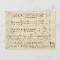 Alte Musiknoten - Chopin-Musikblatt