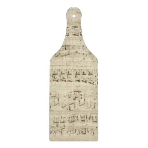 Alte Musiknoten - Chopin-Musikblatt Schneidebrett