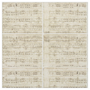 Alte Musiknoten - Chopin-Musikblatt Stoff
