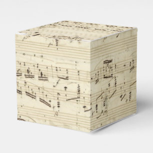 Alte Musiknoten - Chopin Notenblatt Geschenkschachtel