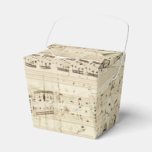 Alte Musiknoten - Chopin Notenblatt Geschenkschachtel