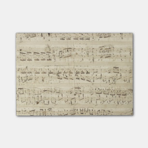 Alte Musiknoten - Chopin Notenblatt Post-it Klebezettel