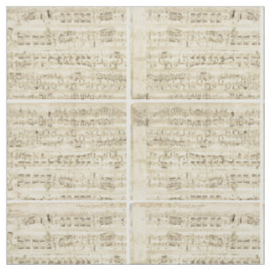 Alte Musiknoten - Chopin Notenblatt Stoff