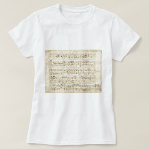 Alte Musiknoten - Chopin Notenblatt T-Shirt