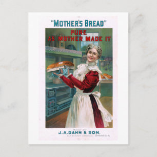 Alte Mutter-Brot-Werbung Postkarte