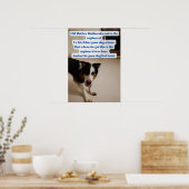 Alte Mutter Hubbard, Comic aussehen Poster (Küche)