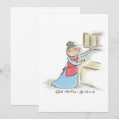 Alte Mutter Hubbard Einladung (Vorne/Hinten)