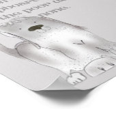 Alte Mutter Hubbard niedlicher Cartoon Spaß in Gra Poster (Ecke)