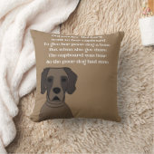 Alte Mutter Hubbard niedlicher Hund in Braun Kissen (Decke)