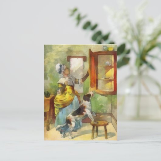 Alte Mutter Hubbard Postkarte (Stehend Vorderseite)