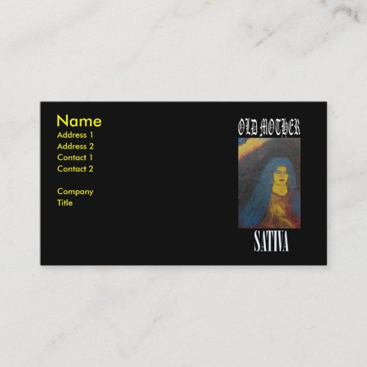 ALTE MUTTER SATIVA VISITENKARTE (Vorderseite)