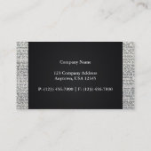 Alte Nachrichten Visitenkarte (Rückseite)