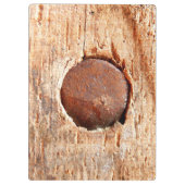 Alte Nagelklammer Klemmbrett (Rückseite)