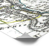 Alte Nahost-Karte Poster (Ecke)