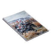 Alte Napoleonische Schlachtszene Malerei Leipzig Notizblock (Rechte Seite)