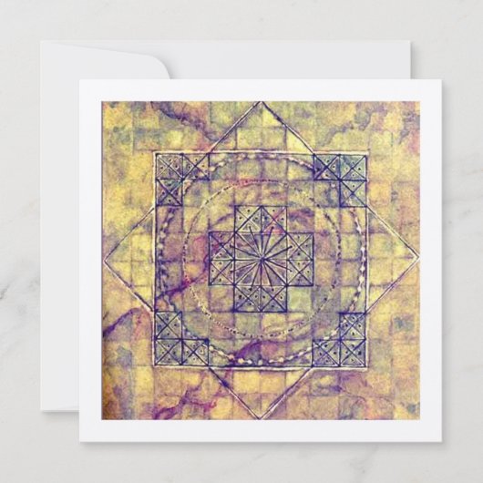 Alte Nazca Mandala, Peru. Karte (Vorderseite)