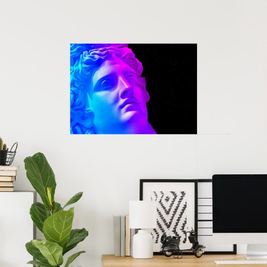 Alte Neongötter #1: Apollo Belvedere Poster (Heimbüro)