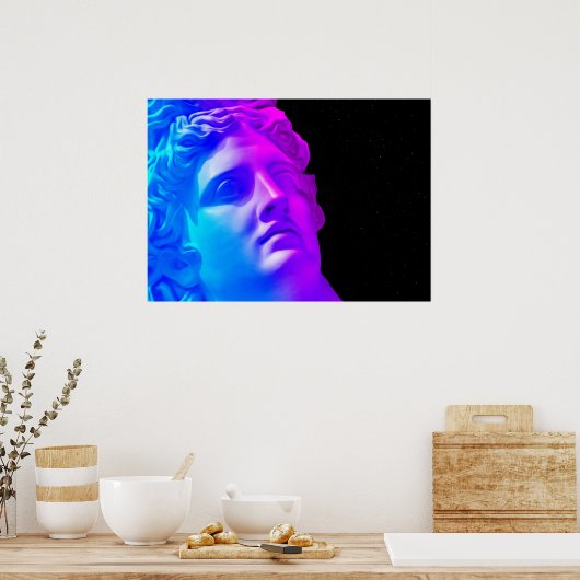 Alte Neongötter #1: Apollo Belvedere Poster (Küche)