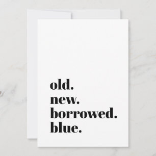 Alte Neugeborene Blau Moderne Minimalistische, küh Save The Date