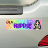 Alte niedliche Sechzigerjahre des Hippie Autoaufkleber (Auf Auto)
