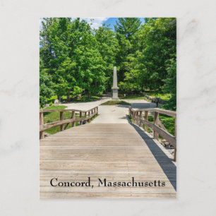 Alte Nordbrücke in Concord Postkarte