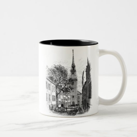 Alte Nordkirche Zweifarbige Tasse (Rechts)