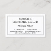 Alte, nostalgische Visitenkarte (Vorderseite)