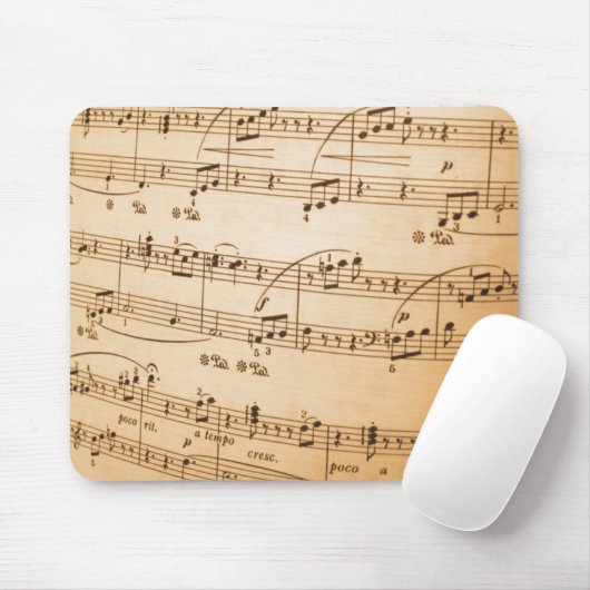 Alte Noten Mousepad (Mit Mouse)