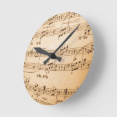 Alte Noten Runde Wanduhr (Winkel)