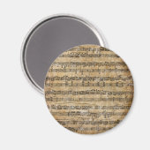 Alte Notenblätter Magnet (Vorderseite/Rückseite)
