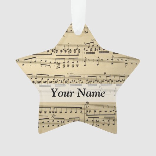 Alte Notenblätter Ornament (Vorderseite)