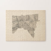 Alte Notenen-Karte von Minnesota Puzzle (Horizontal)