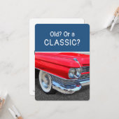 Alte oder klassische 1960 Cadillac lustige Geburts Karte (Vorderseite/Rückseite Beispiel)