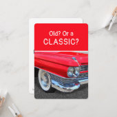 Alte oder klassische 1960 Cadillac lustige Geburts Karte (Vorderseite/Rückseite Beispiel)