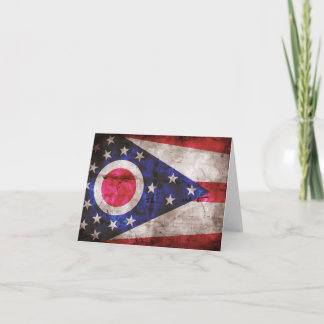 alte Ohio-Flagge; Karte