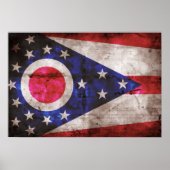 alte Ohio-Flagge; Poster (Vorne)
