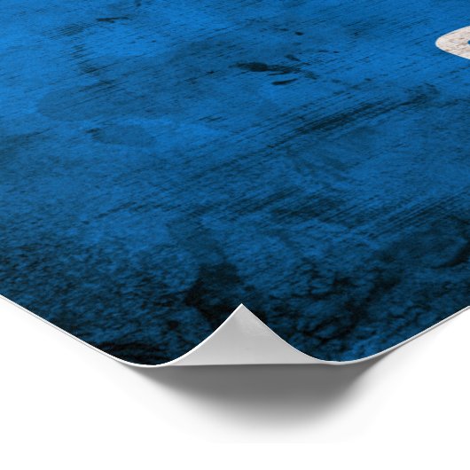 alte Oklahoma-Flagge; Poster (Ecke)