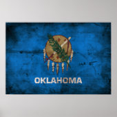 alte Oklahoma-Flagge; Poster (Vorne)
