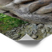 Alte Olmec Kopf ! Poster (Ecke)