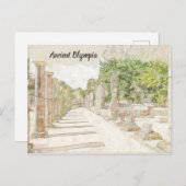Alte Olympia, Elis, Griechenland Postkarte (Vorne/Hinten)