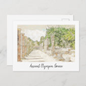 Alte Olympia, Griechenland Postcard - Vintage Trav Postkarte (Vorne/Hinten)