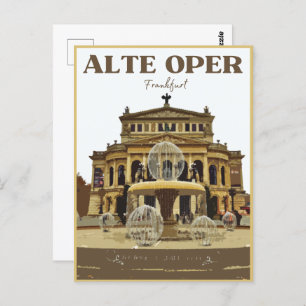 Alte Oper Frankfurt Alte Oper Deutschland Postkarte