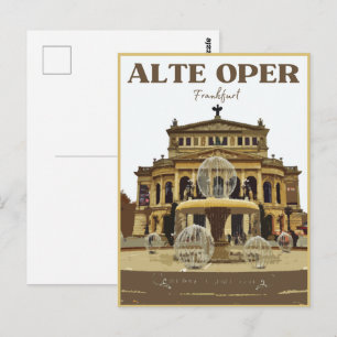 Alte Oper Frankfurt Alte Oper Deutschland Postkarte