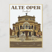 Alte Oper Frankfurt Alte Oper Deutschland Postkarte (Vorderseite)