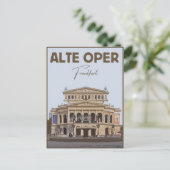 Alte Oper Frankfurt Alte Oper Deutschland Postkarte (Stehend Vorderseite)