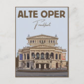 Alte Oper Frankfurt Alte Oper Deutschland Postkarte (Vorderseite)