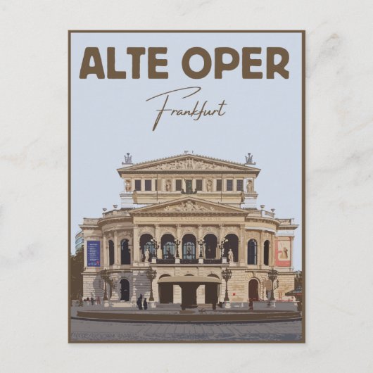 Alte Oper Frankfurt Alte Oper Deutschland Postkarte (Vorderseite)