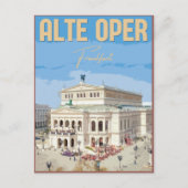 Alte Oper Frankfurt Alte Oper Deutschland Postkarte (Vorderseite)